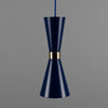 Cairo Mid-Century Coloured Pendant Light-Mullan Lighting-Sapphire Blue-nirohome