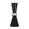 Cairo Mid-Century Double Cone Chrome Wall Light-Mullan Lighting-Powder Coated Matt Black / Polished Chrome-nirohome