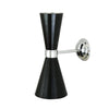 Cairo Mid-Century Double Cone Chrome Wall Light-Mullan Lighting-Powder Coated Matt Black / Polished Chrome-nirohome