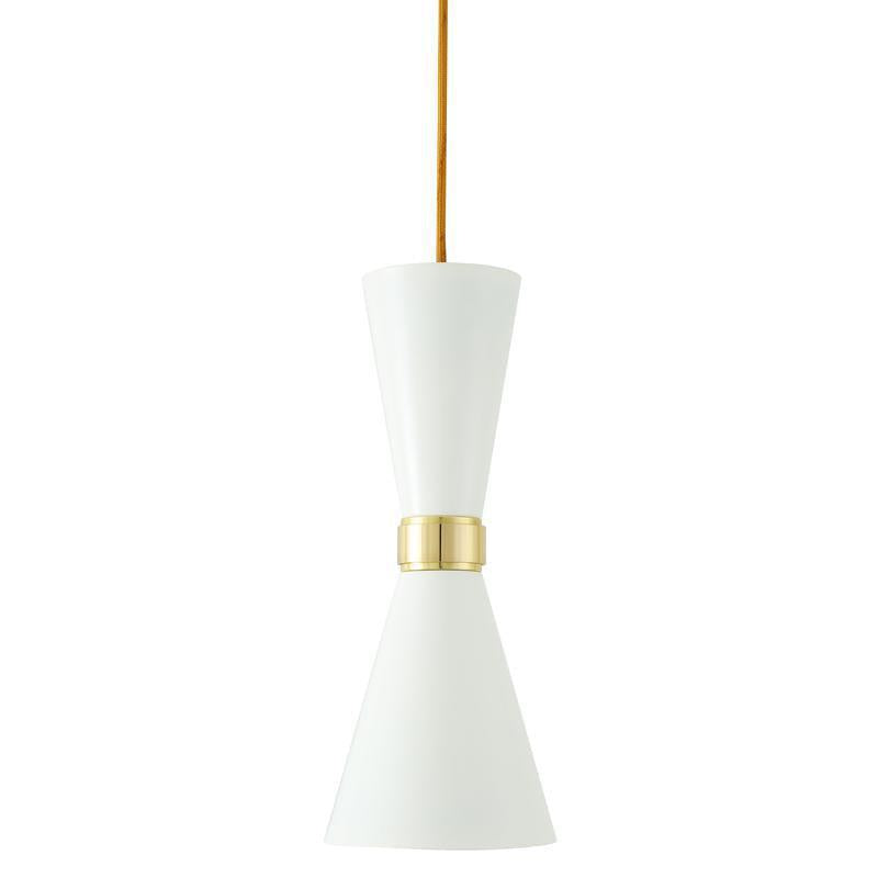 Cairo Mid-Century Pendant Light-Mullan Lighting-Powder Coated Matt Black & Polished Brass-100cm-nirohome