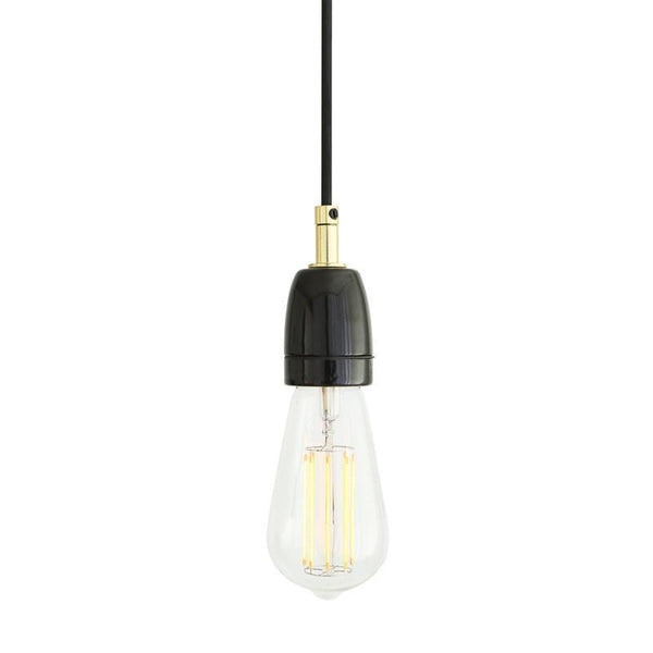 Caltra Modern Ceramic & Brass Pendant Light