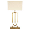 Cantrell Geometric Brass Table Lamp With Cream Shade-Niro Home-nirohome