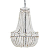 Carney Bohemian Wooden Bead Chandelier-Niro Home-nirohome