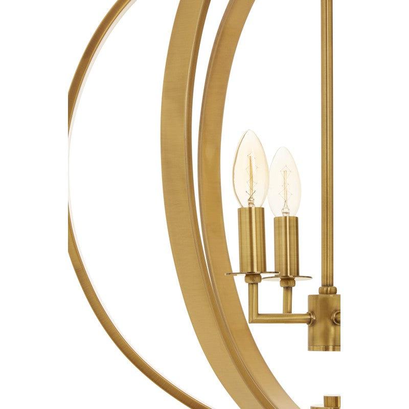 Casey Intertwining Orb Chandelier-Niro Home-Antique Brass-nirohome