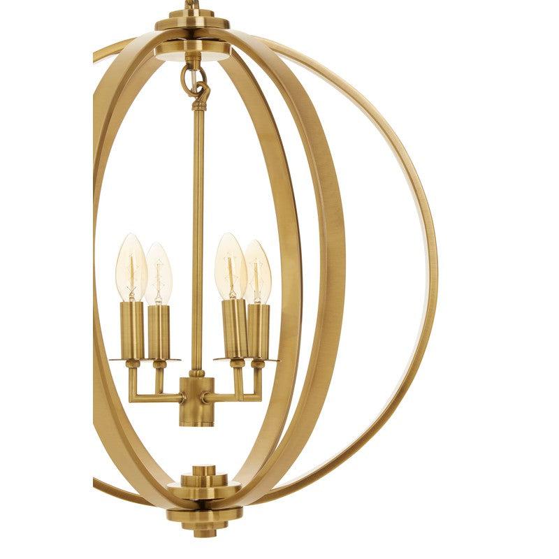 Casey Intertwining Orb Chandelier-Wrenford & Co.-Antique Brass-nirohome