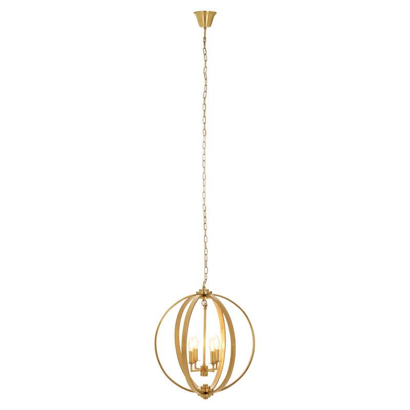 Casey Intertwining Orb Chandelier-Wrenford & Co.-Antique Brass-nirohome