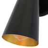 Cashel Brass Cone Wall Light with Switch-Mullan Lighting-Powder Coated Matt Black-nirohome