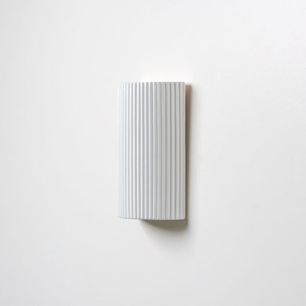 Ceramic pillar wall light