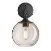 Chelsea Glass Globe Wall Light - 7 Inch-Industville-Clear-Brass-nirohome