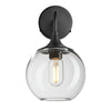 Chelsea Glass Globe Wall Light - 7 Inch-Industville-Clear-Brass-nirohome