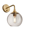 Chelsea Glass Globe Wall Light - 7 Inch-Industville-Mocha-Brass-nirohome