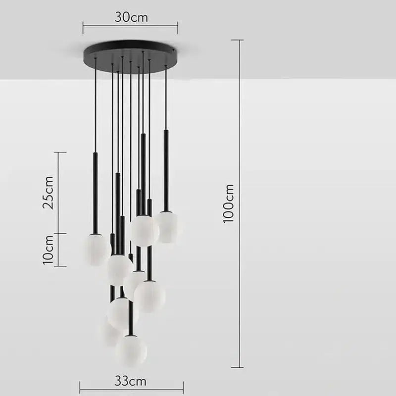 Cluster Ceiling Light-Houseof.-Charcoal-nirohome