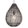 Coastal Rattan Drop Shaped Ceiling Pendant Light-Industville-Natural-nirohome