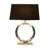 Colette Nickel Ring Table Lamp With Tapered Shade-Niro Home-nirohome