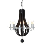 Collier Townhouse Curved Chandelier-Wrenford & Co.-nirohome