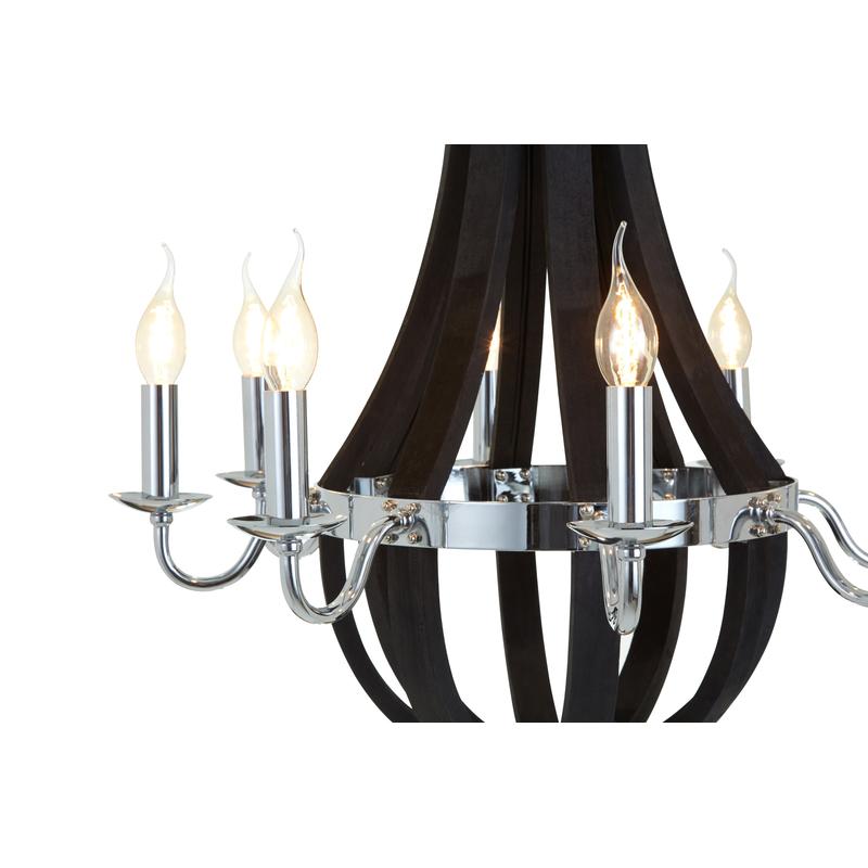 Collier Townhouse Curved Chandelier-Wrenford & Co.-nirohome