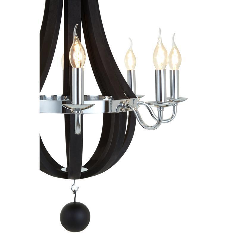 Collier Townhouse Curved Chandelier-Wrenford & Co.-nirohome