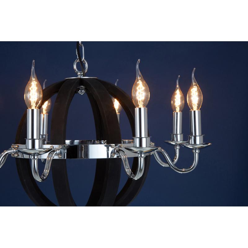 Collier Townhouse Rounded Chandelier-Niro Home-nirohome