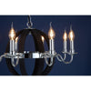 Collier Townhouse Rounded Chandelier-Wrenford & Co.-nirohome
