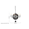 Collier Townhouse Rounded Chandelier-Wrenford & Co.-nirohome