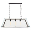 Compton Industrial Glass Chandelier-Wrenford & Co.-Black-nirohome
