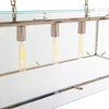 Compton Industrial Glass Chandelier-Wrenford & Co.-Nickel-nirohome