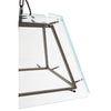 Compton Industrial Glass Chandelier-Wrenford & Co.-Nickel-nirohome