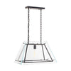 Compton Single Bulb Glass Industrial Pendant-Niro Home-Nickel-nirohome