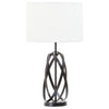 Conway Cross Intertwining Iron Table Lamp With Linen Shade-Niro Home-Gold-nirohome