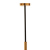 Cowan 12 Bulb Black & Gold Rod Chandelier-Wrenford & Co.-nirohome