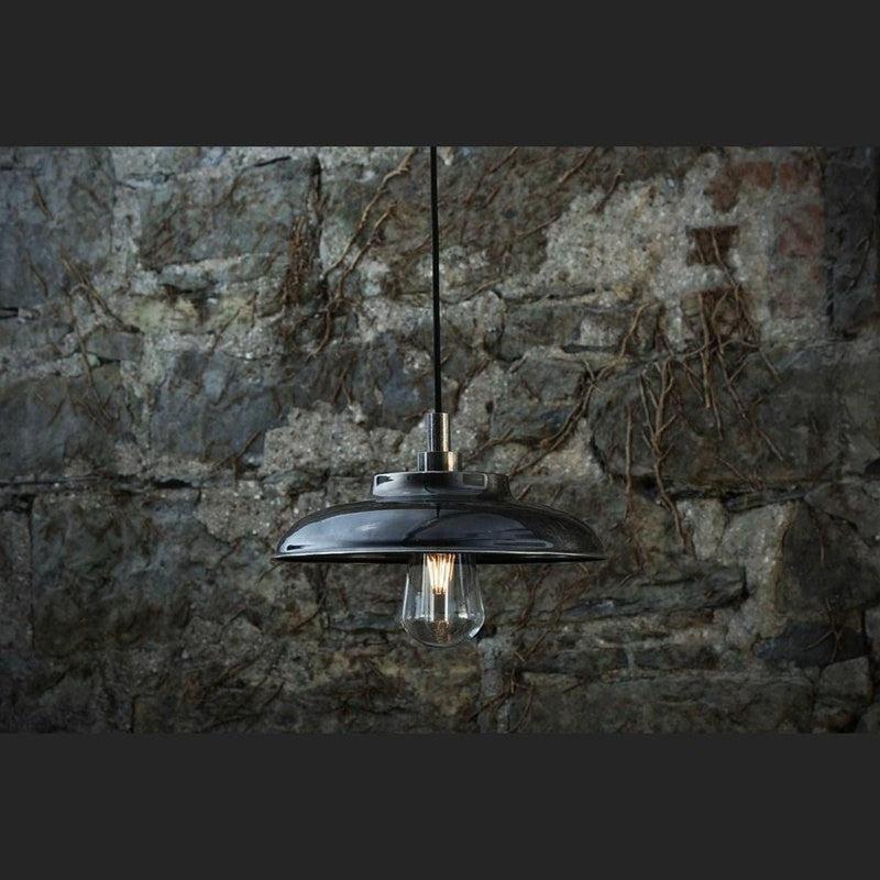 Darya Brass Industrial Factory Pendant-Mullan Lighting-Antique Brass-Clear-100cm-nirohome