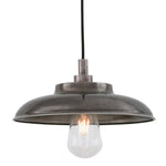 Darya Brass Industrial Factory Pendant-Mullan Lighting-Antique Silver-Clear-100cm-nirohome