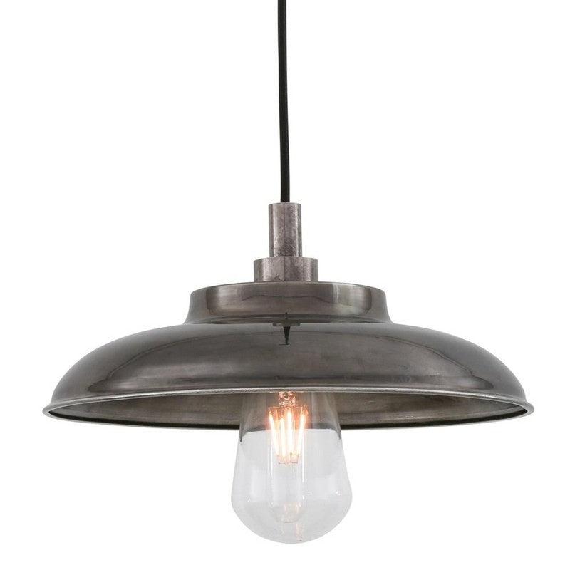 Darya Brass Industrial Factory Pendant-Mullan Lighting-Antique Silver-Clear-100cm-nirohome