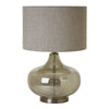 Dawn Glass Gourd Table Lamp With Grey Fabric Shade-Niro Home-nirohome