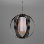 Denton Lantern Pendant Modern Brass-Mullan Lighting-Antique Silver-100cm-White-nirohome