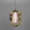 Denton Lantern Pendant Modern Brass-Mullan Lighting-Polished Brass-100cm-White-nirohome