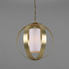 Denton Lantern Pendant Modern Brass-Mullan Lighting-Satin Brass-100cm-White-nirohome