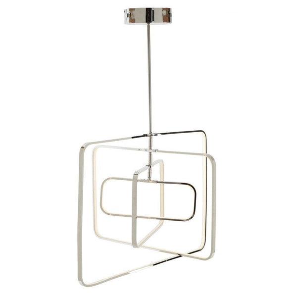 Dixon Large Rectangular Geometric LED Pendant Light