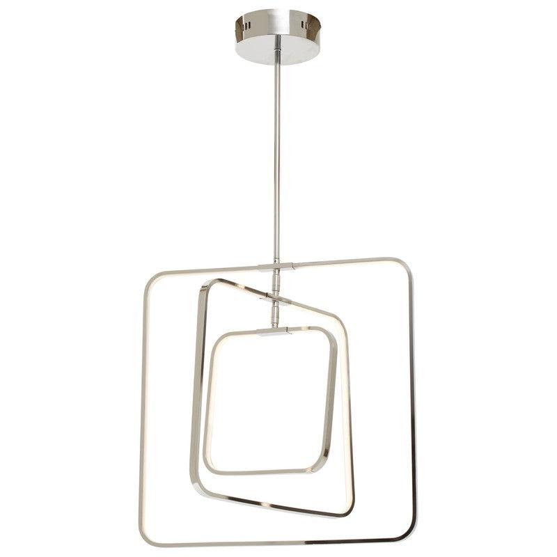 Dixon Small Rectangular Geometric LED Pendant Light-Niro Home-nirohome