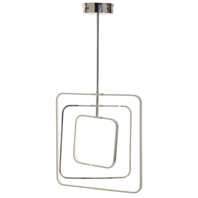 Dixon Small Rectangular Geometric LED Pendant Light-Niro Home-nirohome