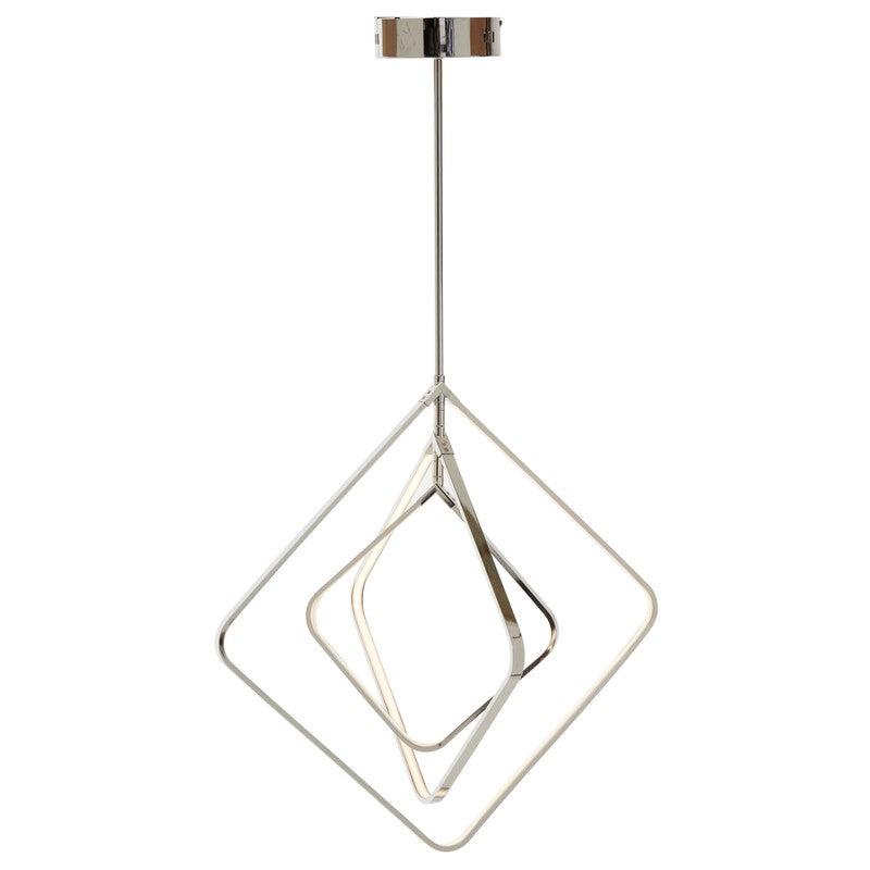 Dixon Small Square Geometric LED Pendant Light-Niro Home-nirohome