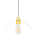 Dodoma Modern Brass Pendant Light-Mullan Lighting-Black-nirohome