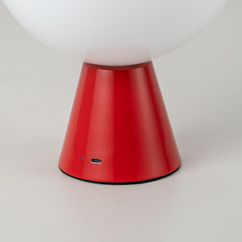 Dome Cordless Table Lamp-Houseof.-Jam Red-nirohome