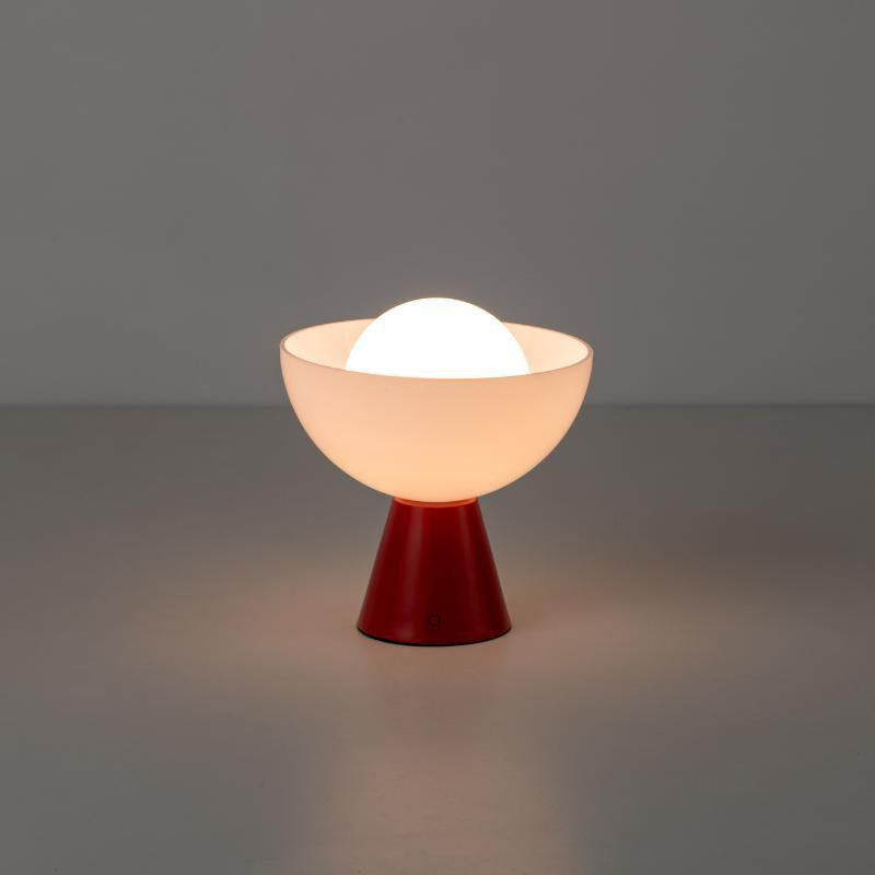 Dome Cordless Table Lamp-Houseof.-Jam Red-nirohome