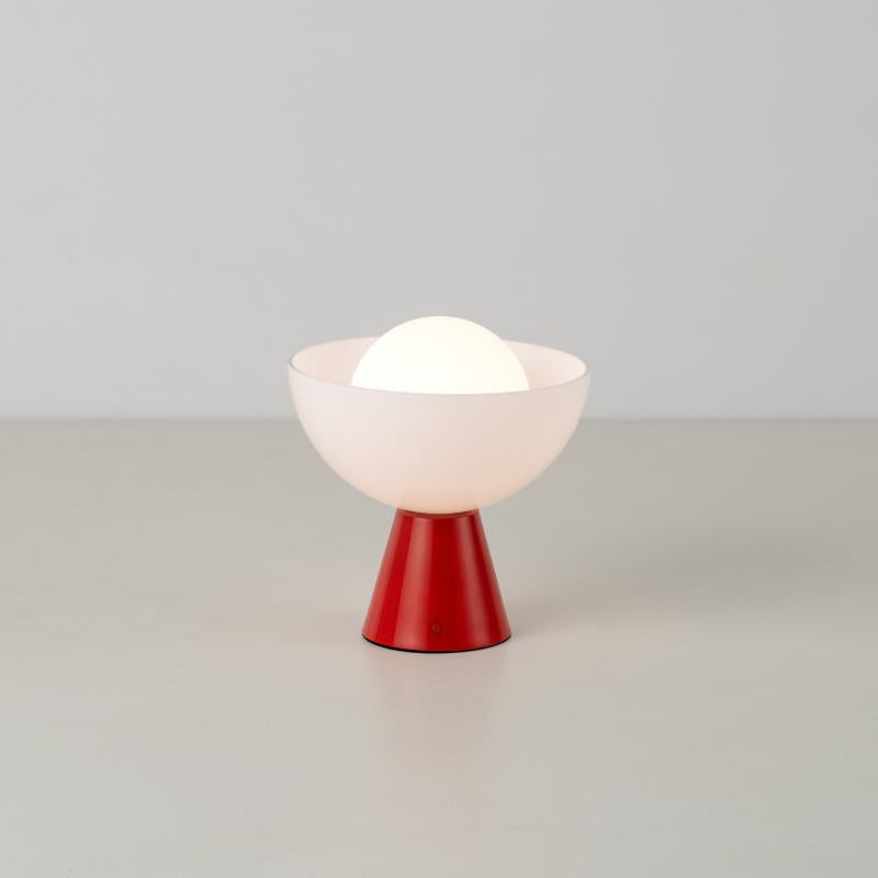 Dome Cordless Table Lamp-Houseof.-Jam Red-nirohome