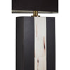 Dorothy Marble and Black Two Tone Table Lamp With Fabric Shade-Niro Home-nirohome