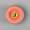 Eclipse Coloured Brass & Prismatic Glass Dish Wall Light-Mullan Lighting-Antique Pink-nirohome