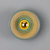 Eclipse Coloured Brass & Prismatic Glass Dish Wall Light-Mullan Lighting-Antique Pink-nirohome