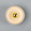Eclipse Coloured Brass & Prismatic Glass Dish Wall Light-Mullan Lighting-Antique Pink-nirohome