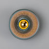 Eclipse Coloured Brass & Prismatic Glass Dish Wall Light-Mullan Lighting-Antique Pink-nirohome